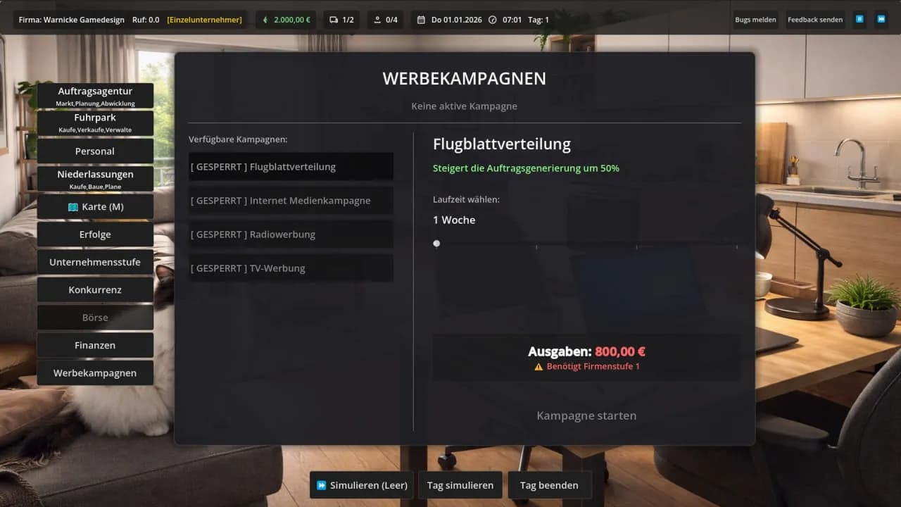 European Logistics Tycoon — скриншот 1
