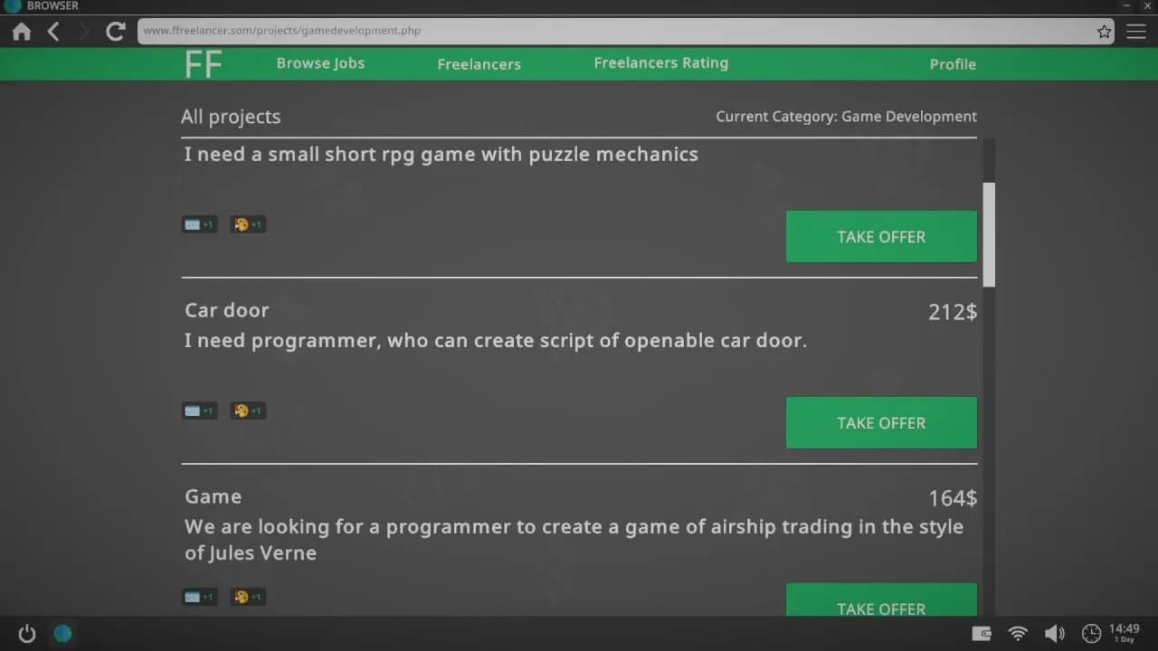 Freelancer Life Simulator — скриншот 7