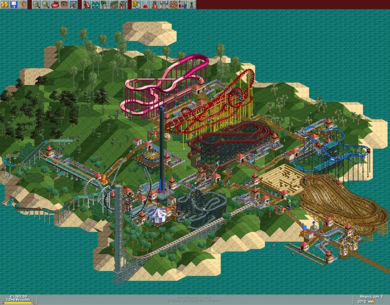 RollerCoaster Tycoon: Deluxe — скриншот 2