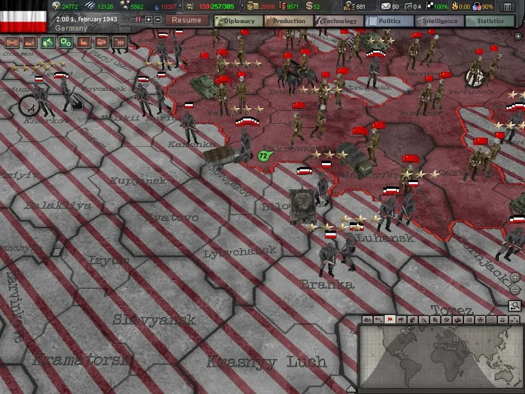 Hearts of Iron 3 — скриншот 5