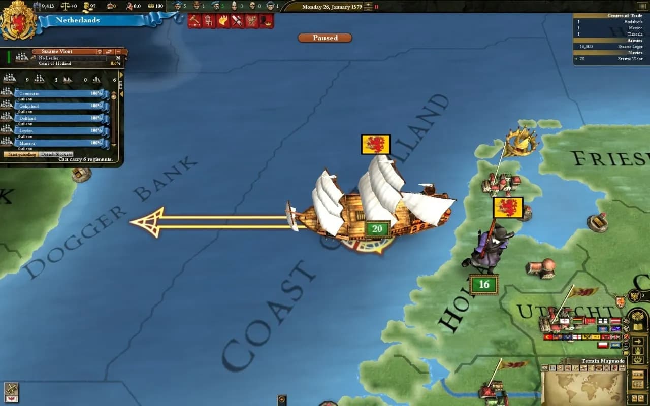 Europa Universalis 3: Divine Wind — скриншот 10