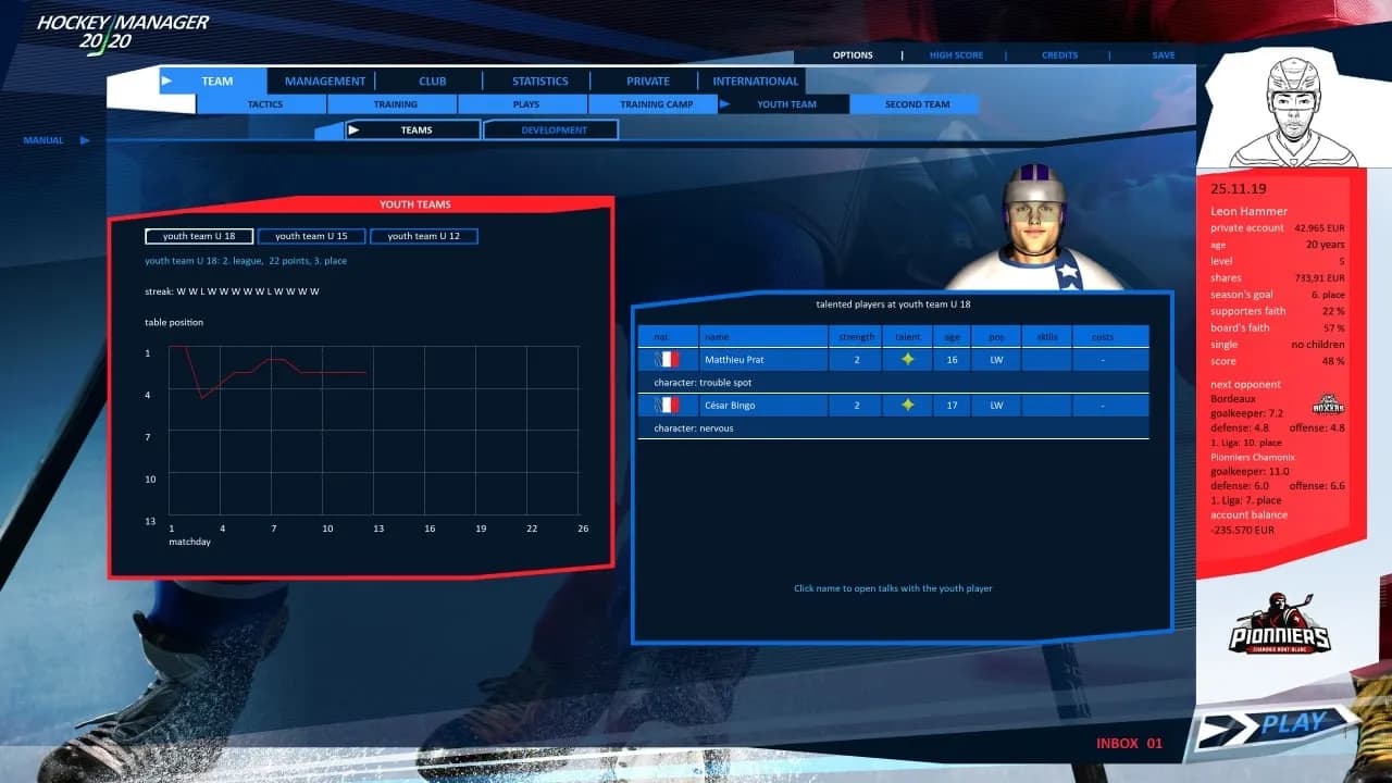 Hockey Manager 20|20 — скриншот 11