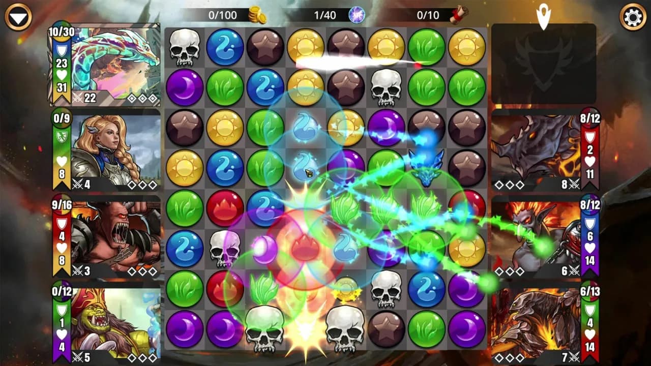 Gems of War - Puzzle RPG — скриншот 6