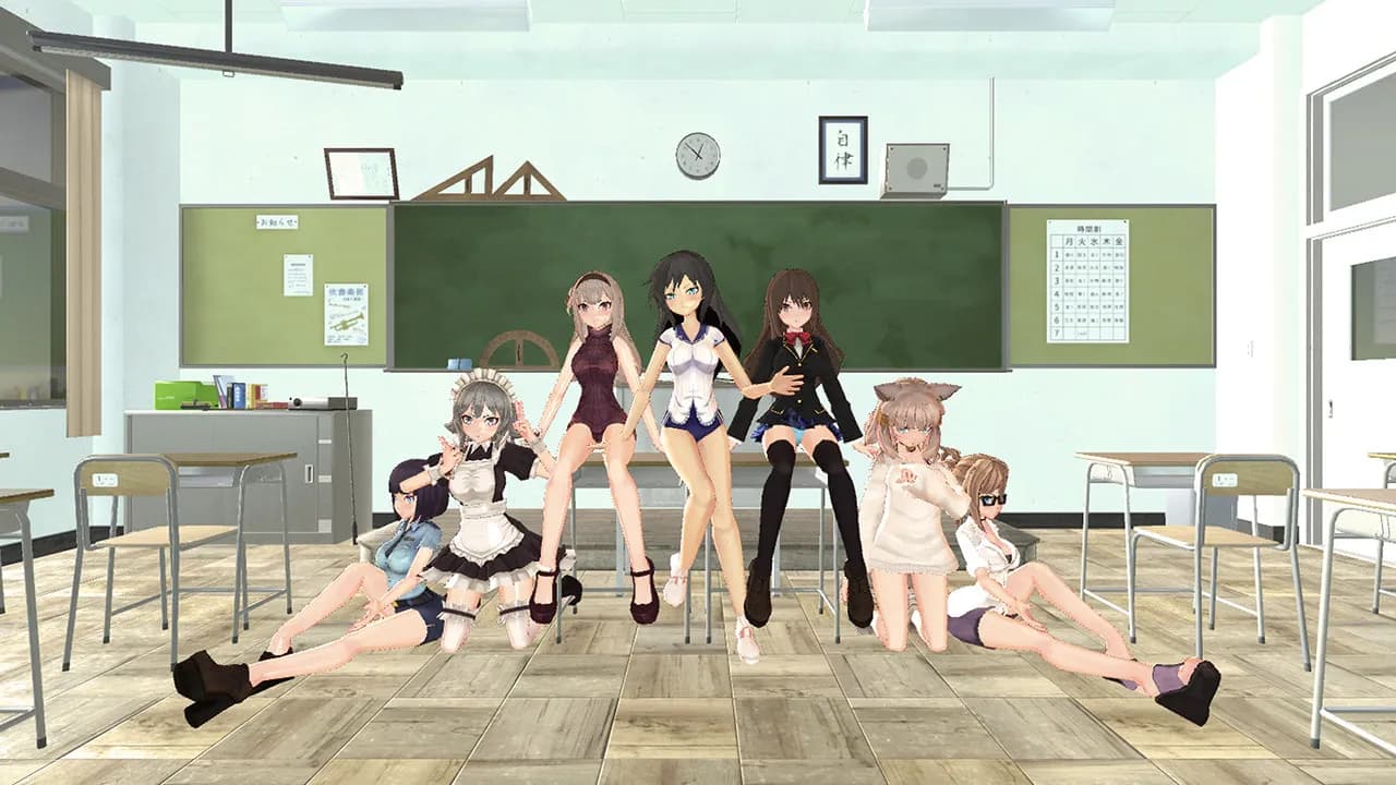 Beautiful Girl Fight School — скриншот 1