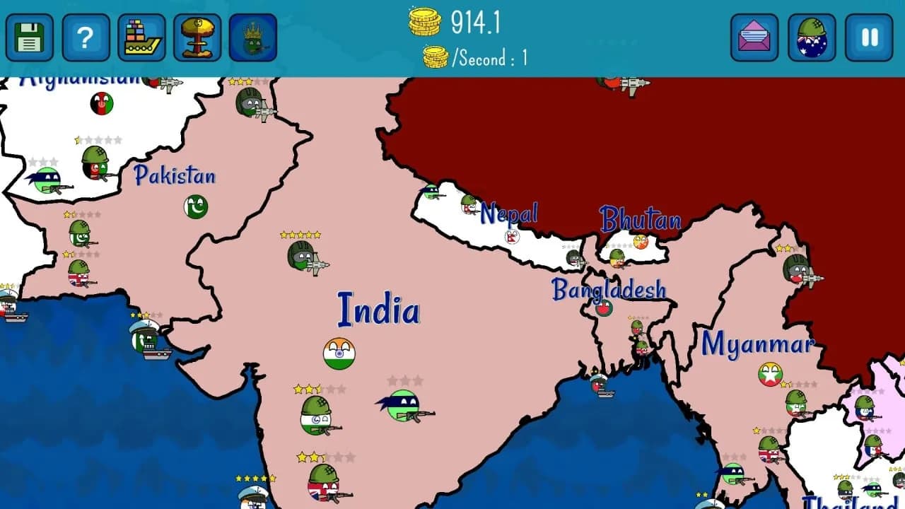 Dictators: No Peace Countryballs — скриншот 12