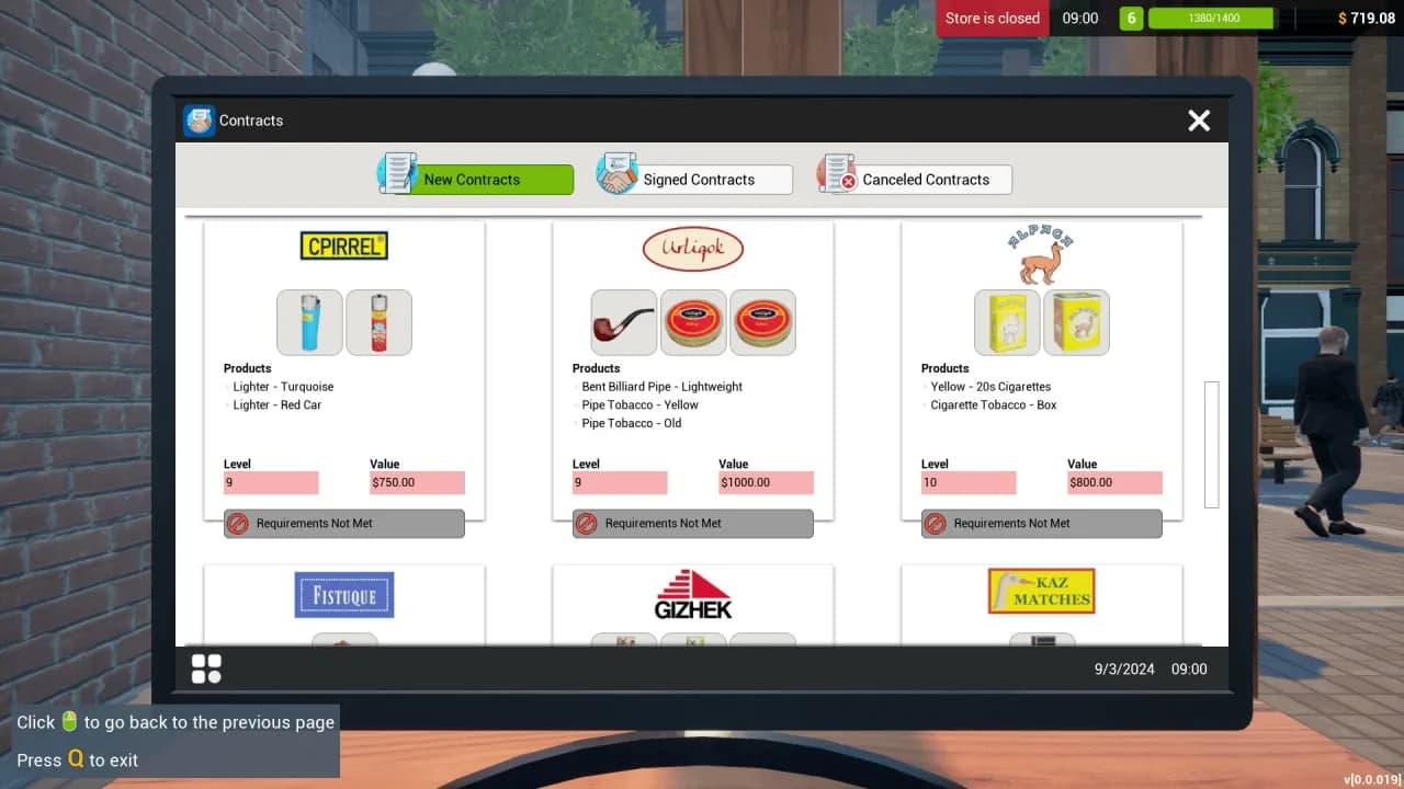 Tobacco Shop Simulator — скриншот 1