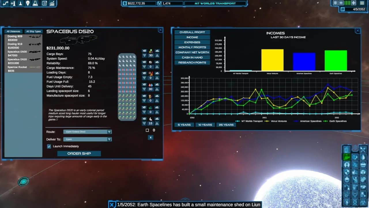 Interstellar Transport Company — скриншот 3