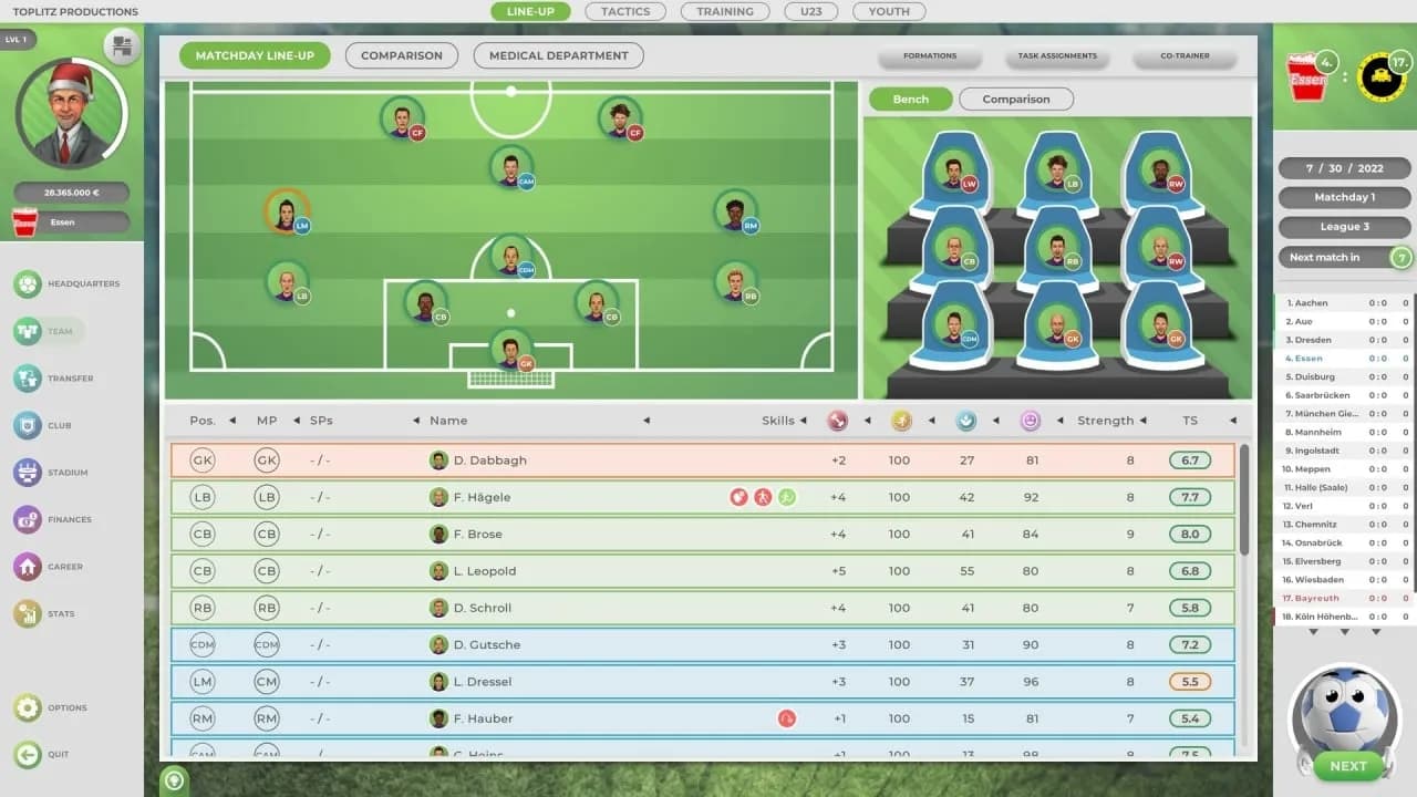GOAL! The Club Manager — скриншот 2