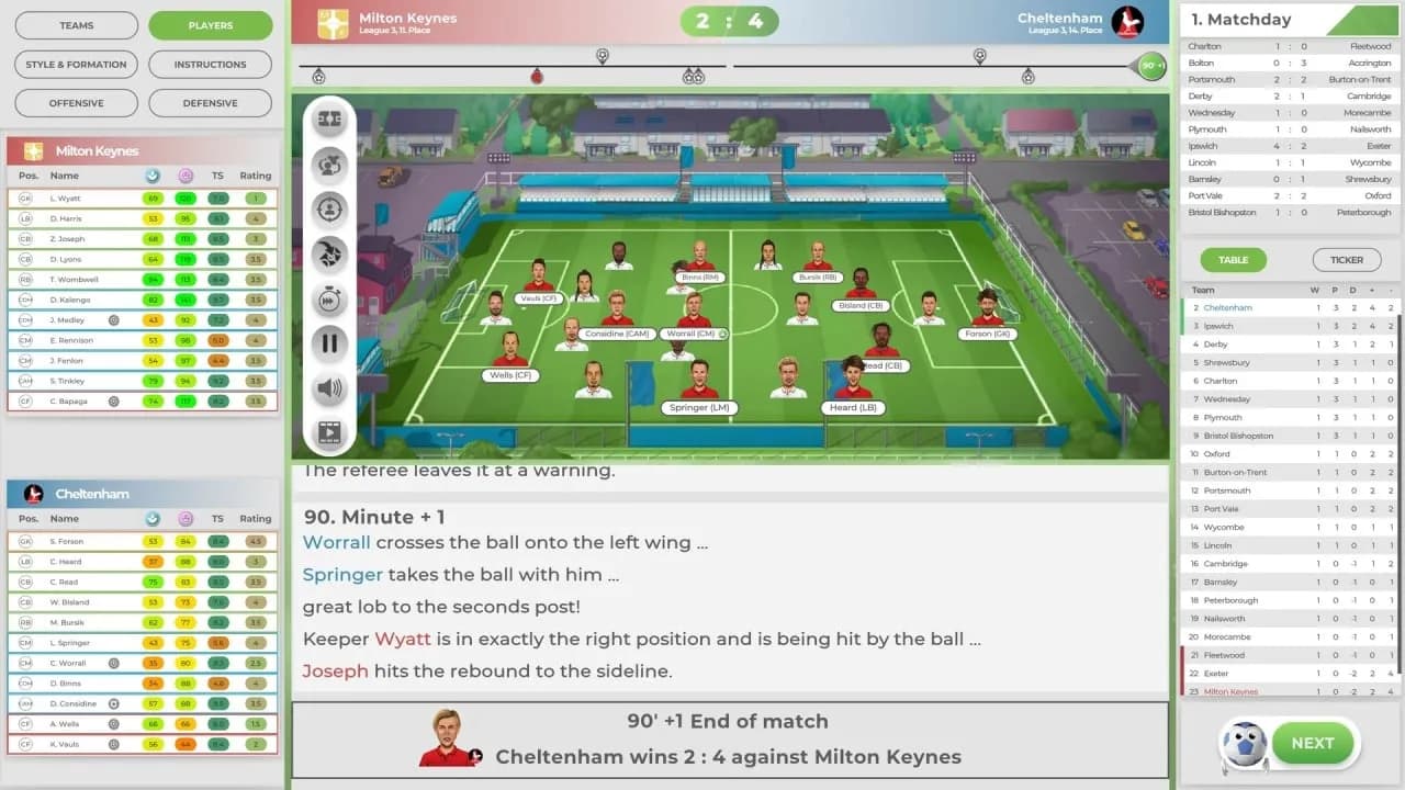 GOAL! The Club Manager — скриншот 9