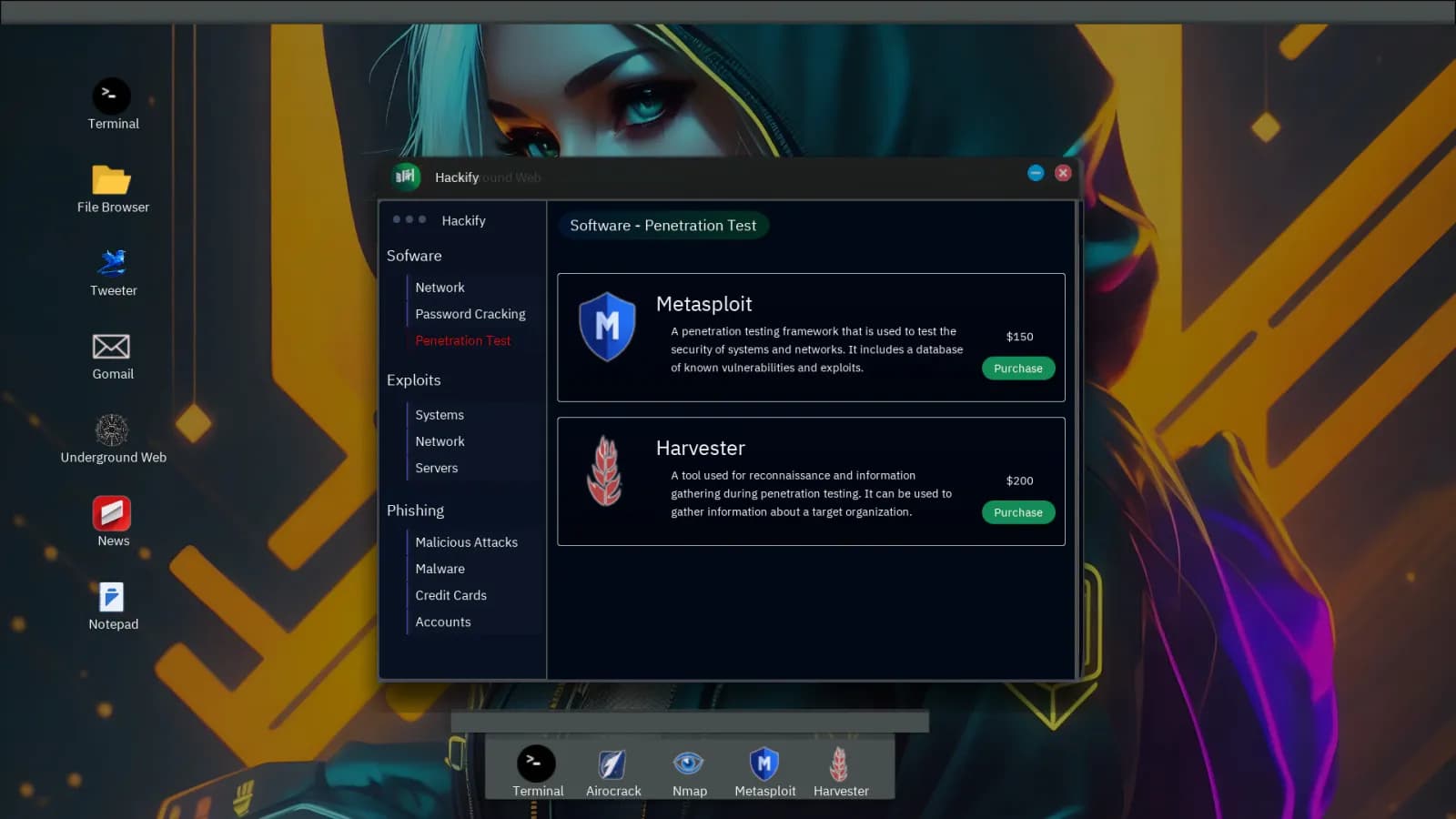 Anonymous Hacker Simulator — скриншот 5