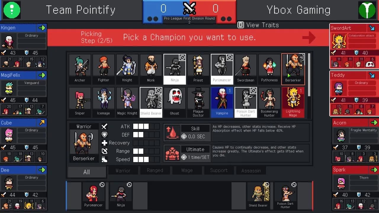 Teamfight Manager — скриншот 2