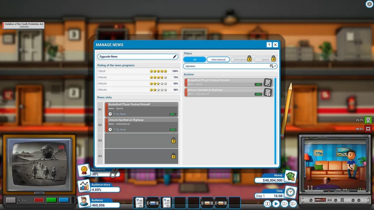 Mad Television Tycoon — скриншот 8