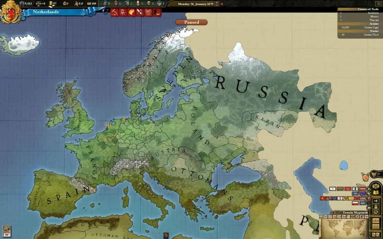 Europa Universalis 3: Divine Wind — скриншот 9