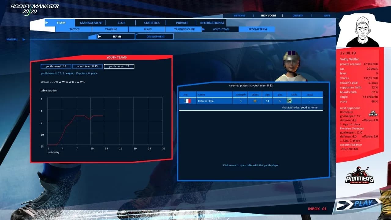 Hockey Manager 20|20 — скриншот 7