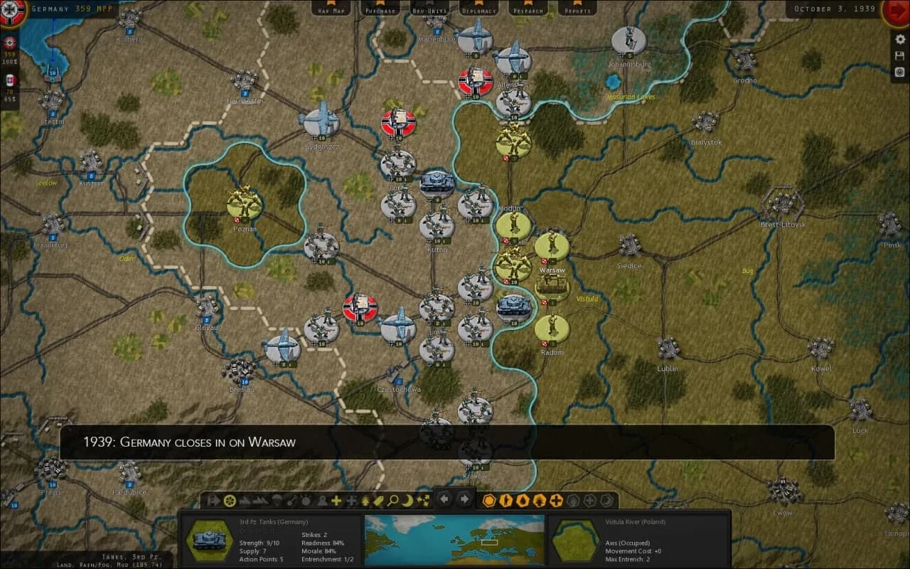 Strategic Command WW2: War in Europe — скриншот 1