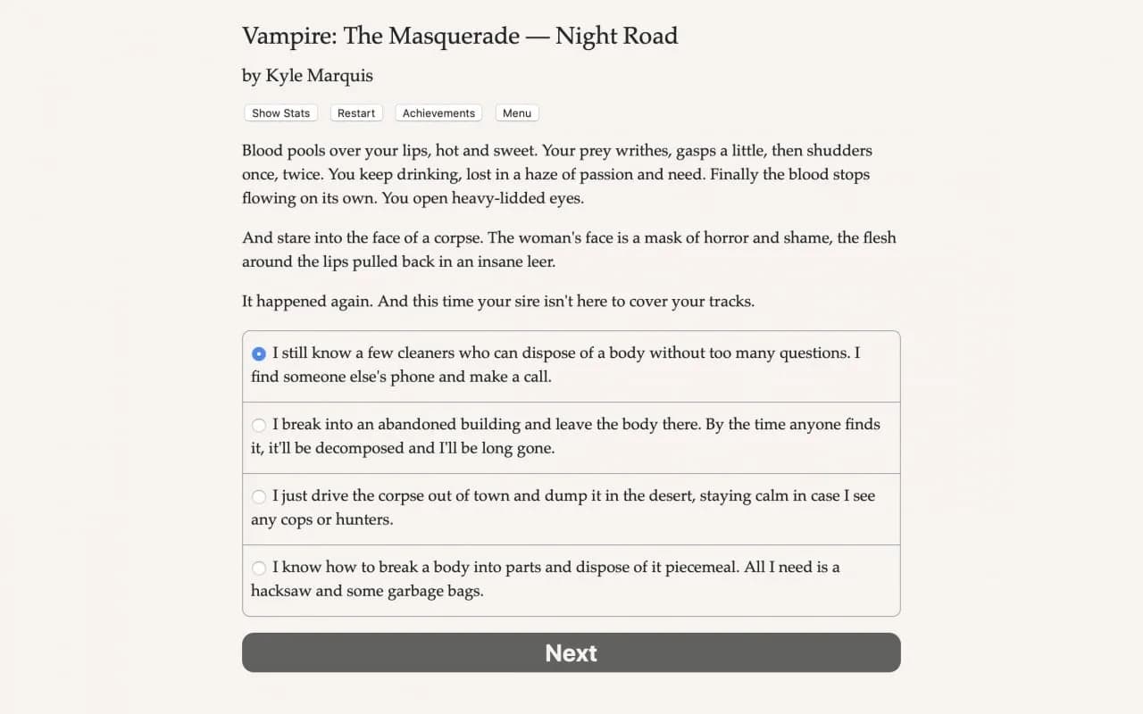 Vampire: The Masquerade - Night Road — скриншот 5