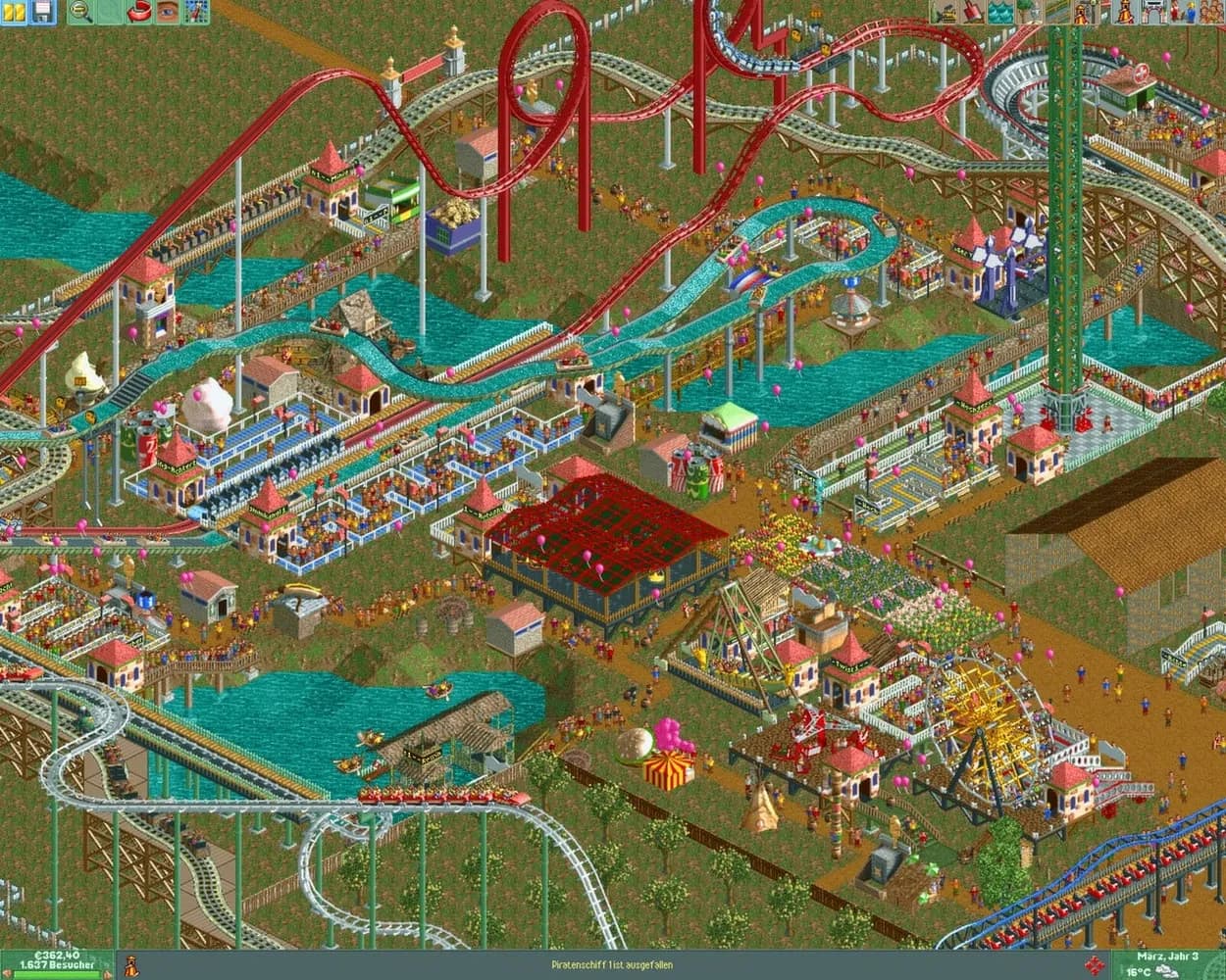RollerCoaster Tycoon 2: Triple Thrill Pack — скриншот 2