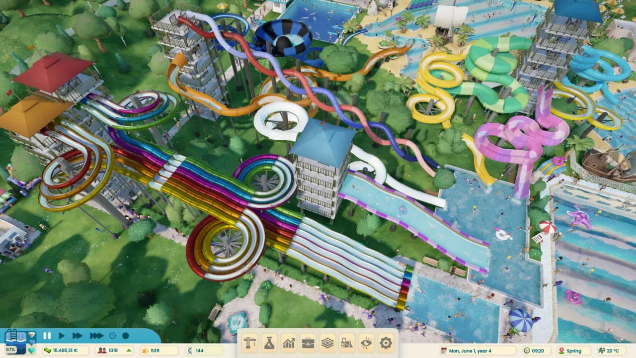 Aquapark Tycoon — скриншот 1
