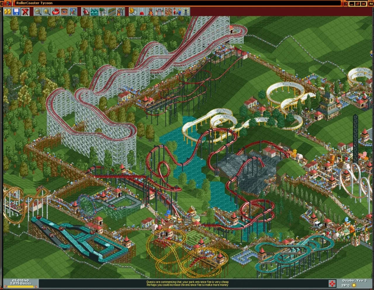 RollerCoaster Tycoon: Deluxe — скриншот 5