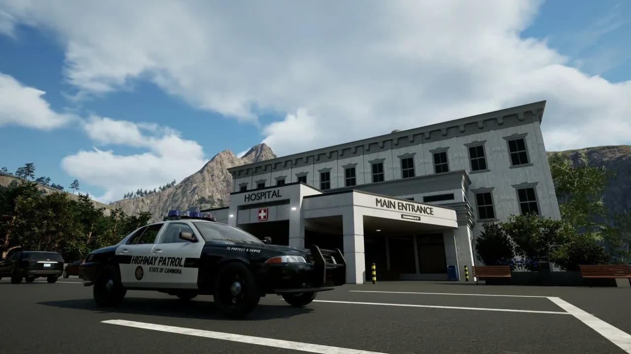 Highway Police Simulator — скриншот 1