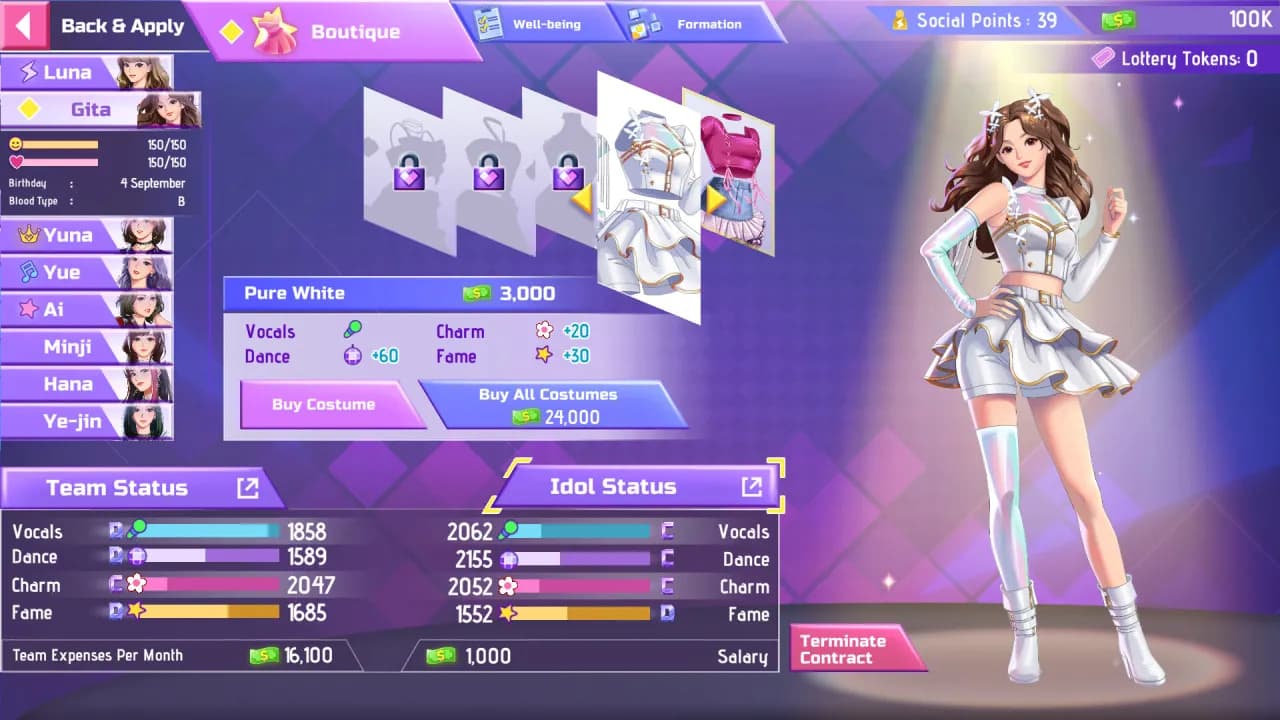 K-pop Idol Stories: Road to Debut — скриншот 1