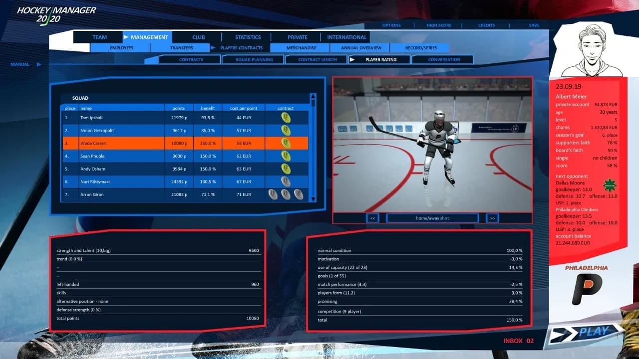 Hockey Manager 20|20 — скриншот 8