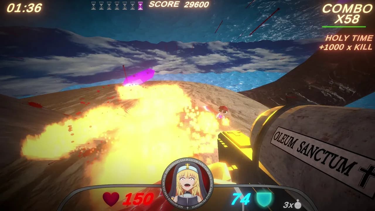 Guns and Nuns Storming Hell — скриншот 2