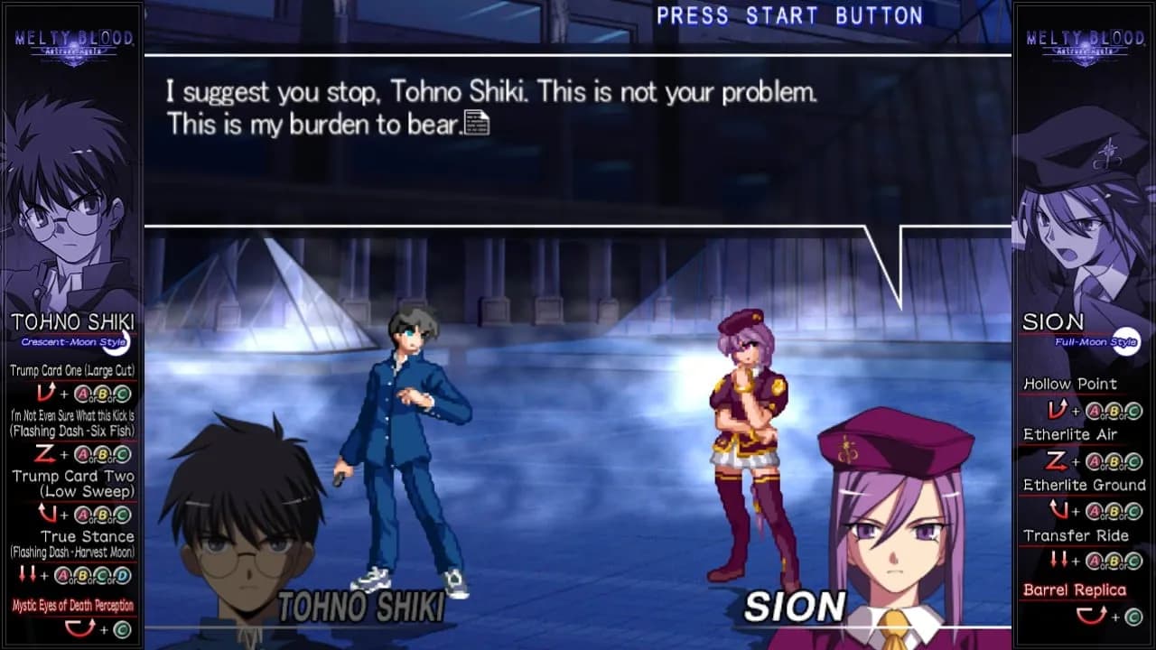 Melty Blood Actress Again Current Code — скриншот 7