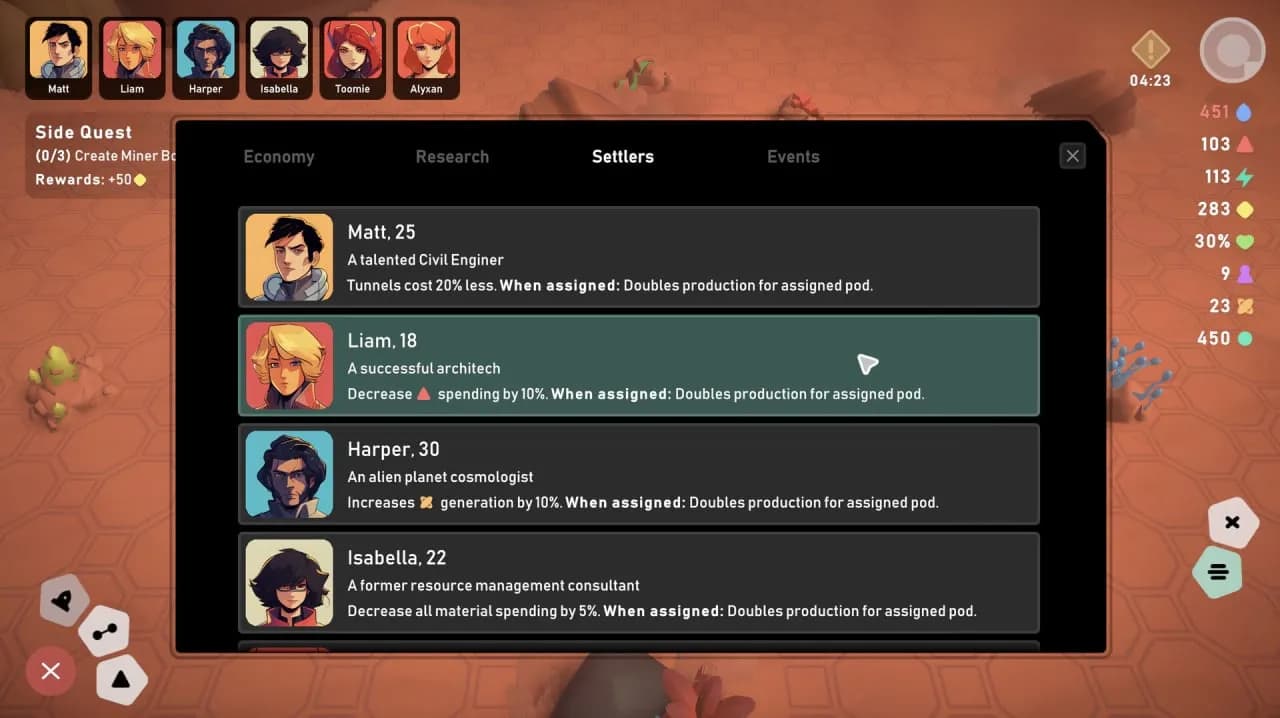 Stellar Settlers: Space Base Builder — скриншот 5