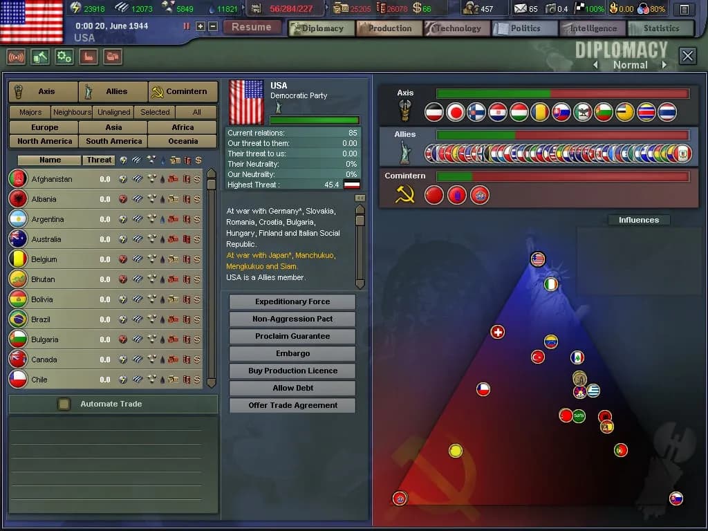 Hearts of Iron 3 — скриншот 2