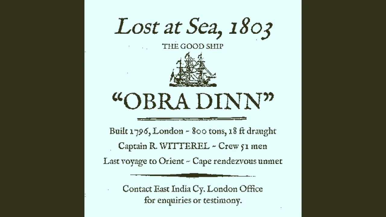 Return of the Obra Dinn — скриншот 1