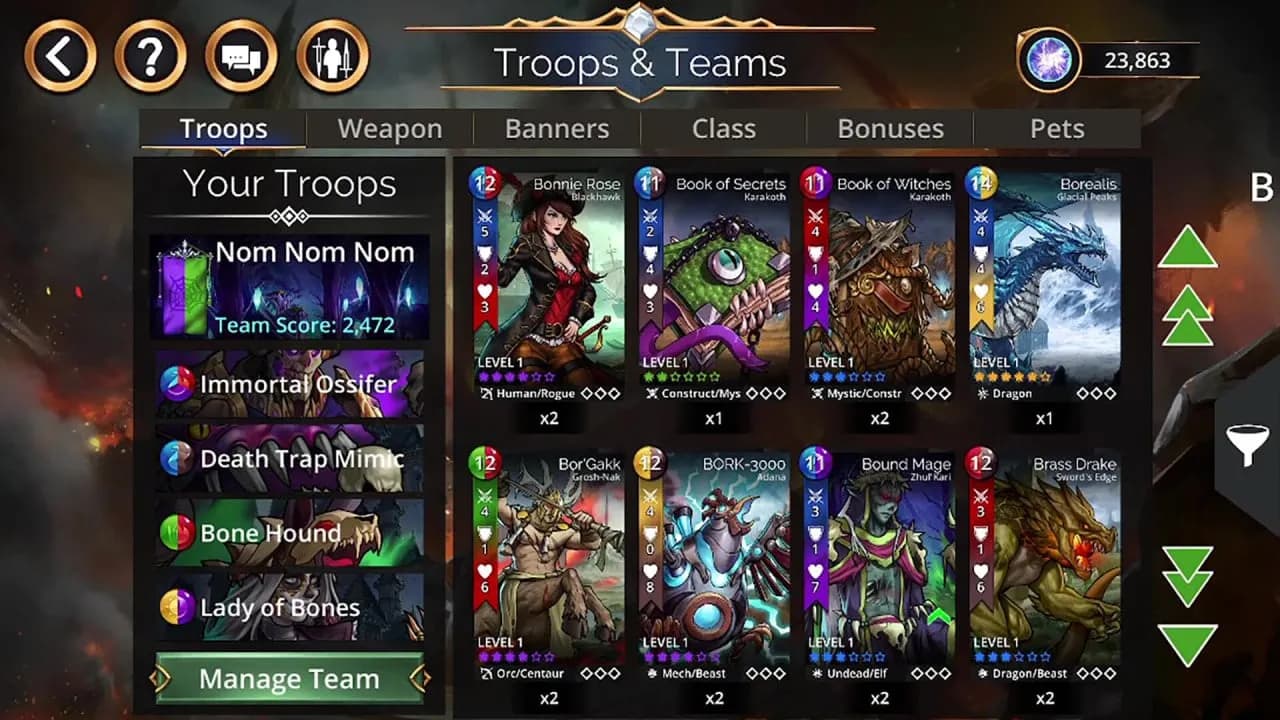 Gems of War - Puzzle RPG — скриншот 2