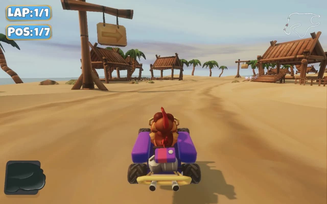Moorhuhn Kart — скриншот 4
