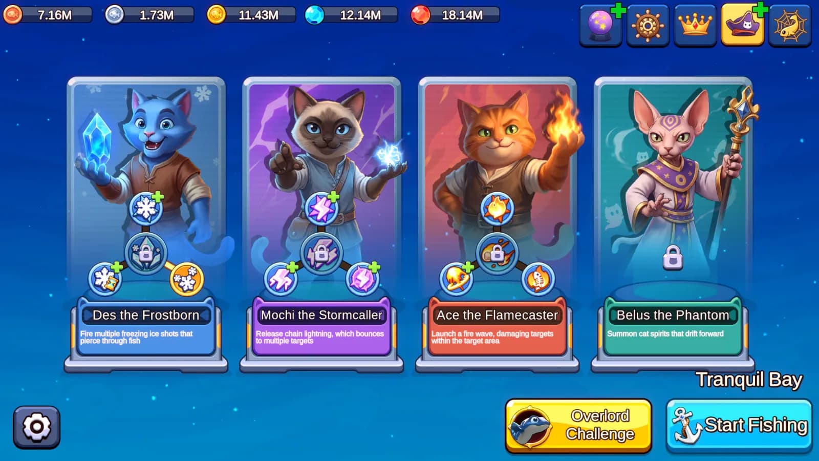 Meow Squad: Incremental Fishing — скриншот 4