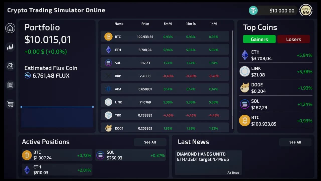 Crypto Trading Simulator — скриншот 2
