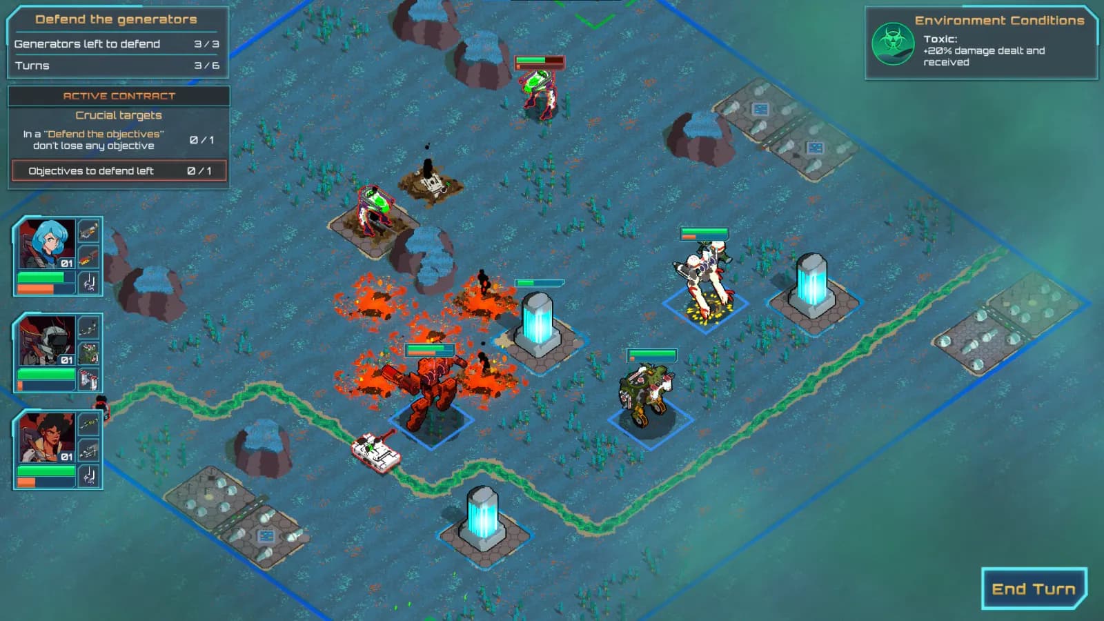 Ignited Steel: Mech Tactics — скриншот 2