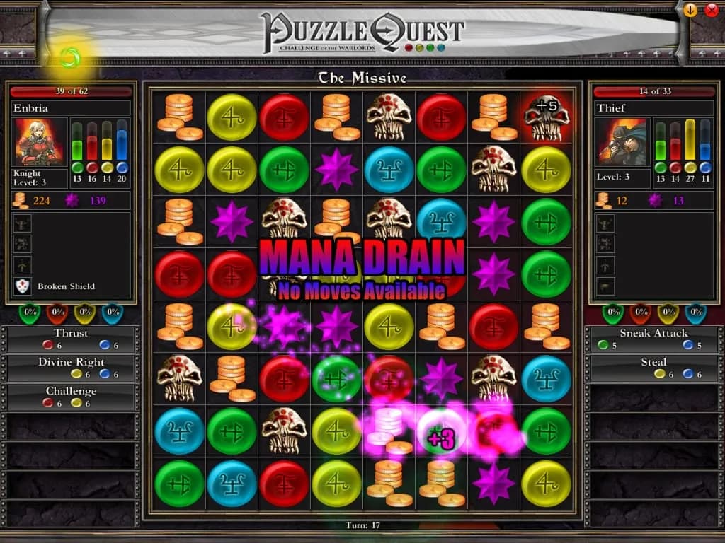 PuzzleQuest: Challenge of the Warlords — скриншот 4