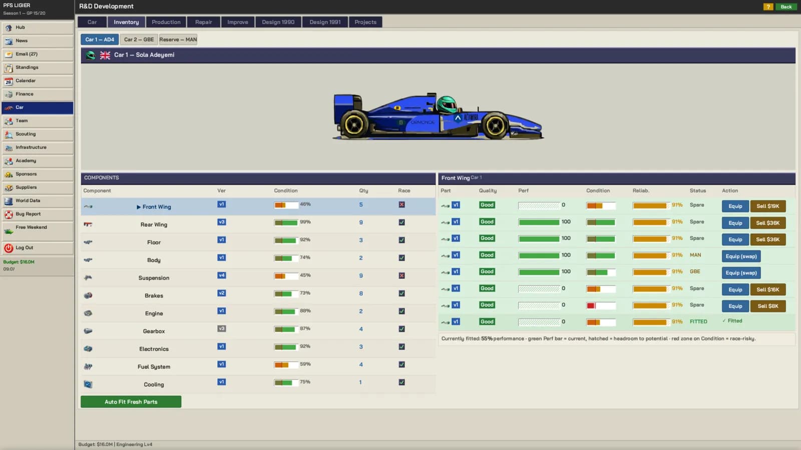 The Undercut: Racing Manager — скриншот 4