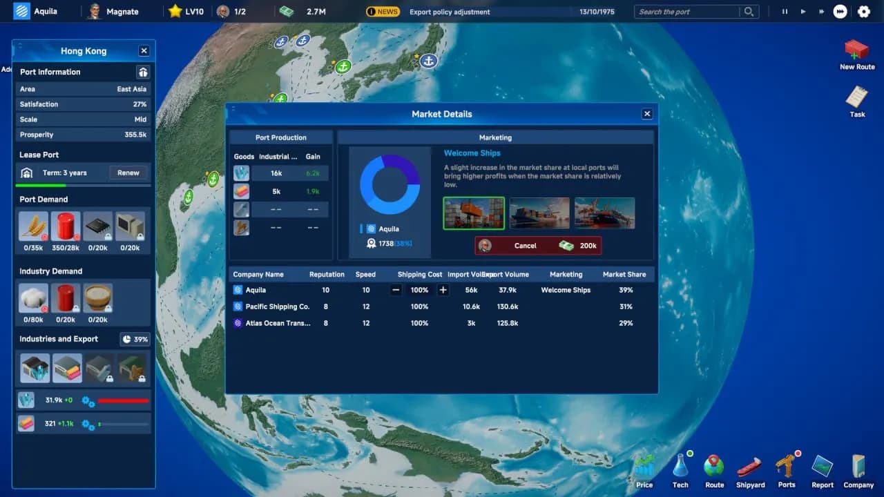 Global Magnates: Shipping Tycoon — скриншот 2