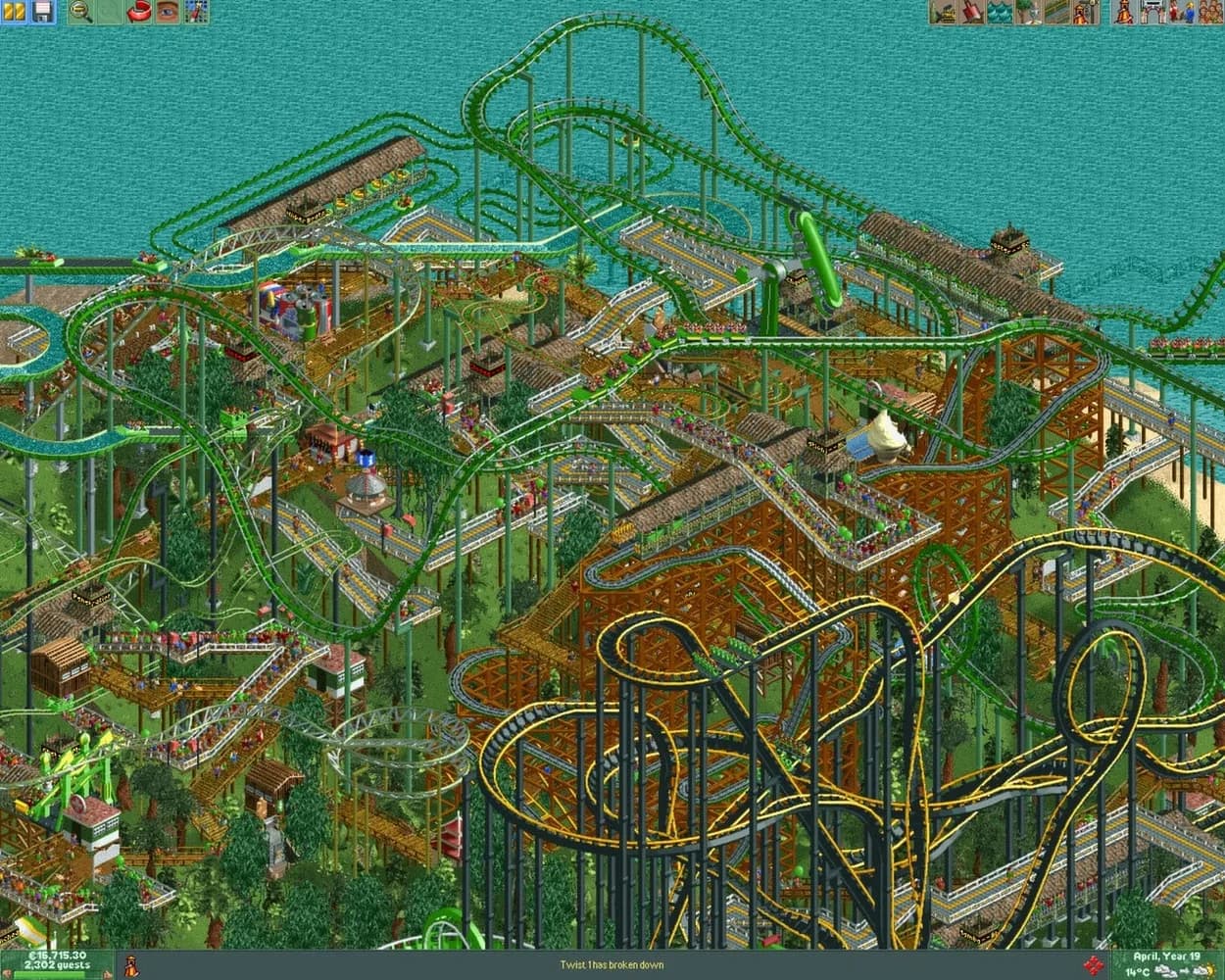 RollerCoaster Tycoon 2: Triple Thrill Pack — скриншот 1