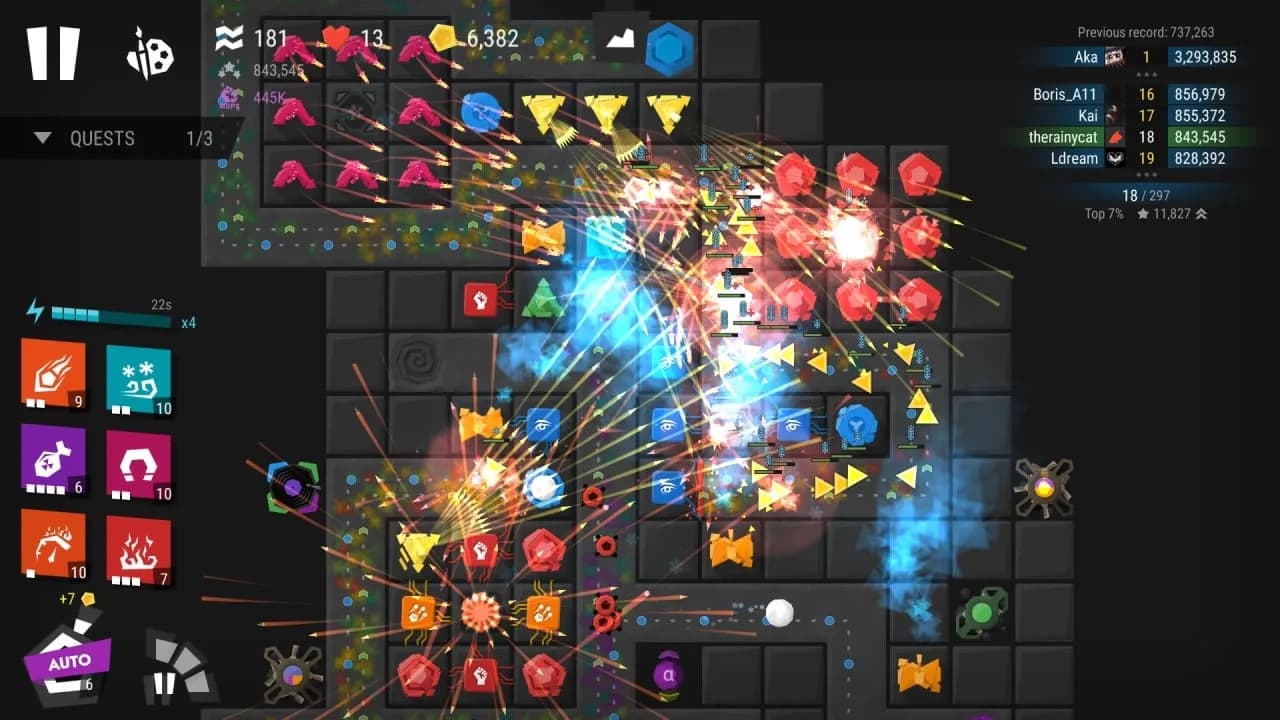 Infinitode 2 - Infinite Tower Defense — скриншот 2