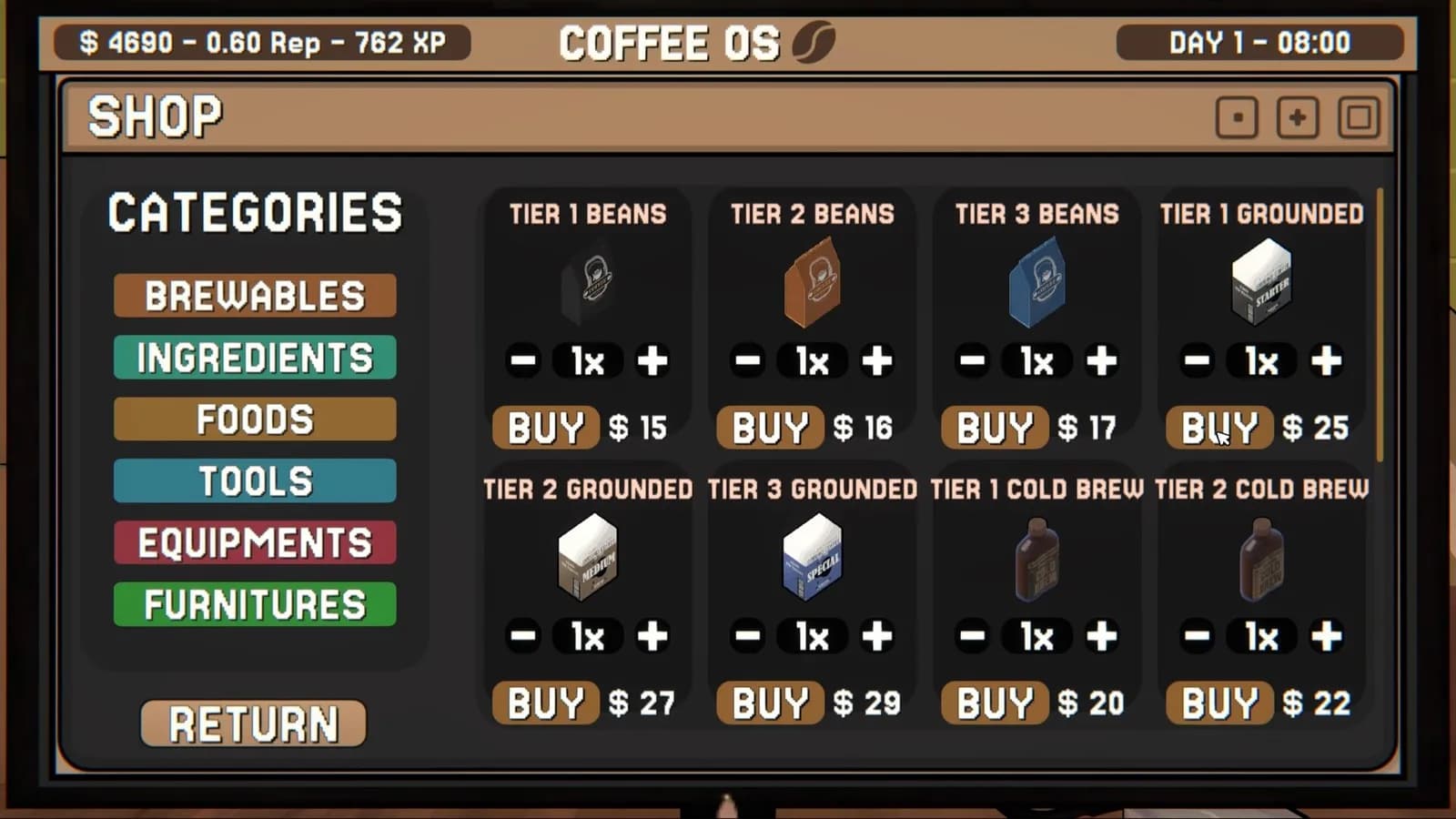 Coffie Simulator — скриншот 10