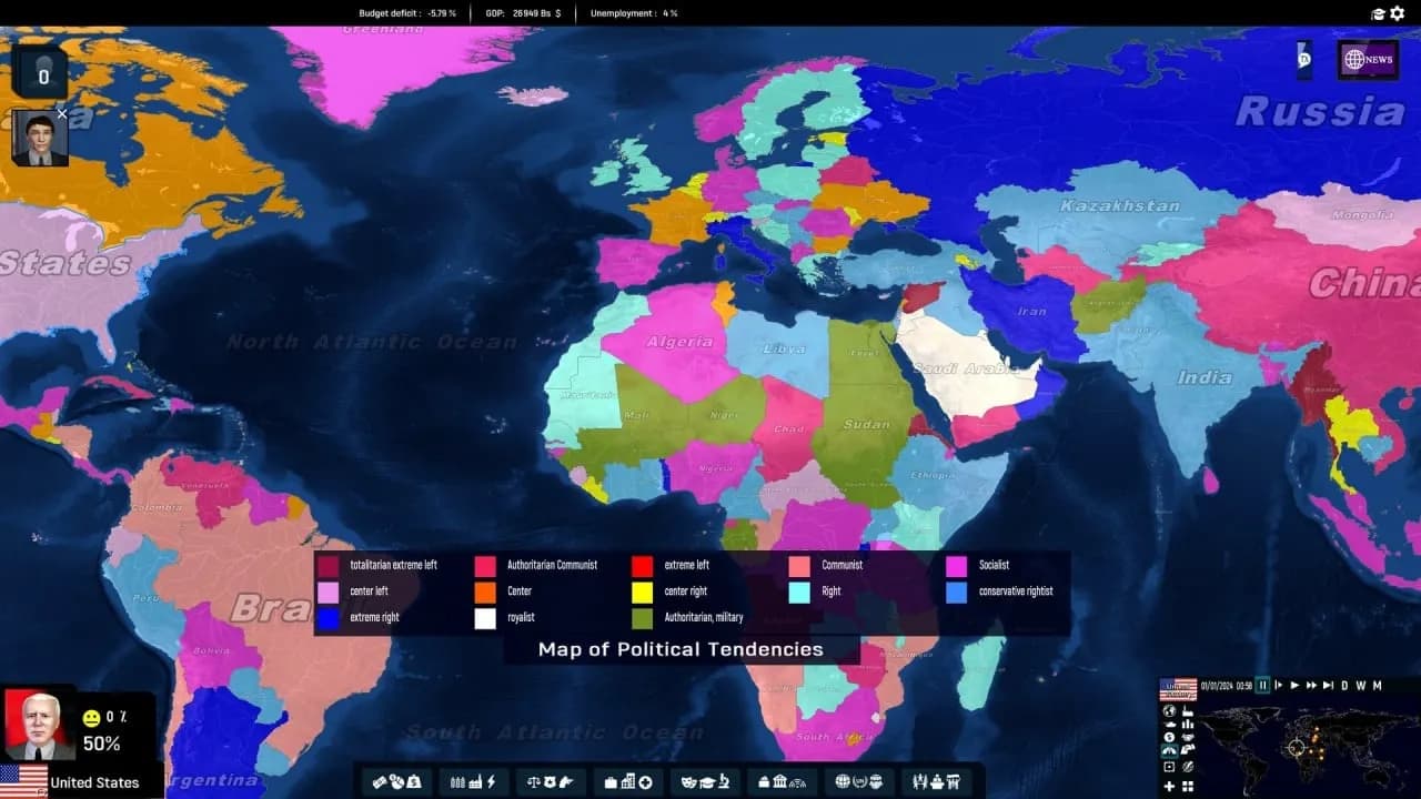 Geo-Political Simulator 5 — скриншот 2