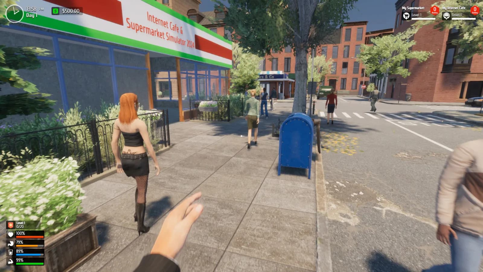 Internet Cafe & Supermarket Simulator 2024 — скриншот 1
