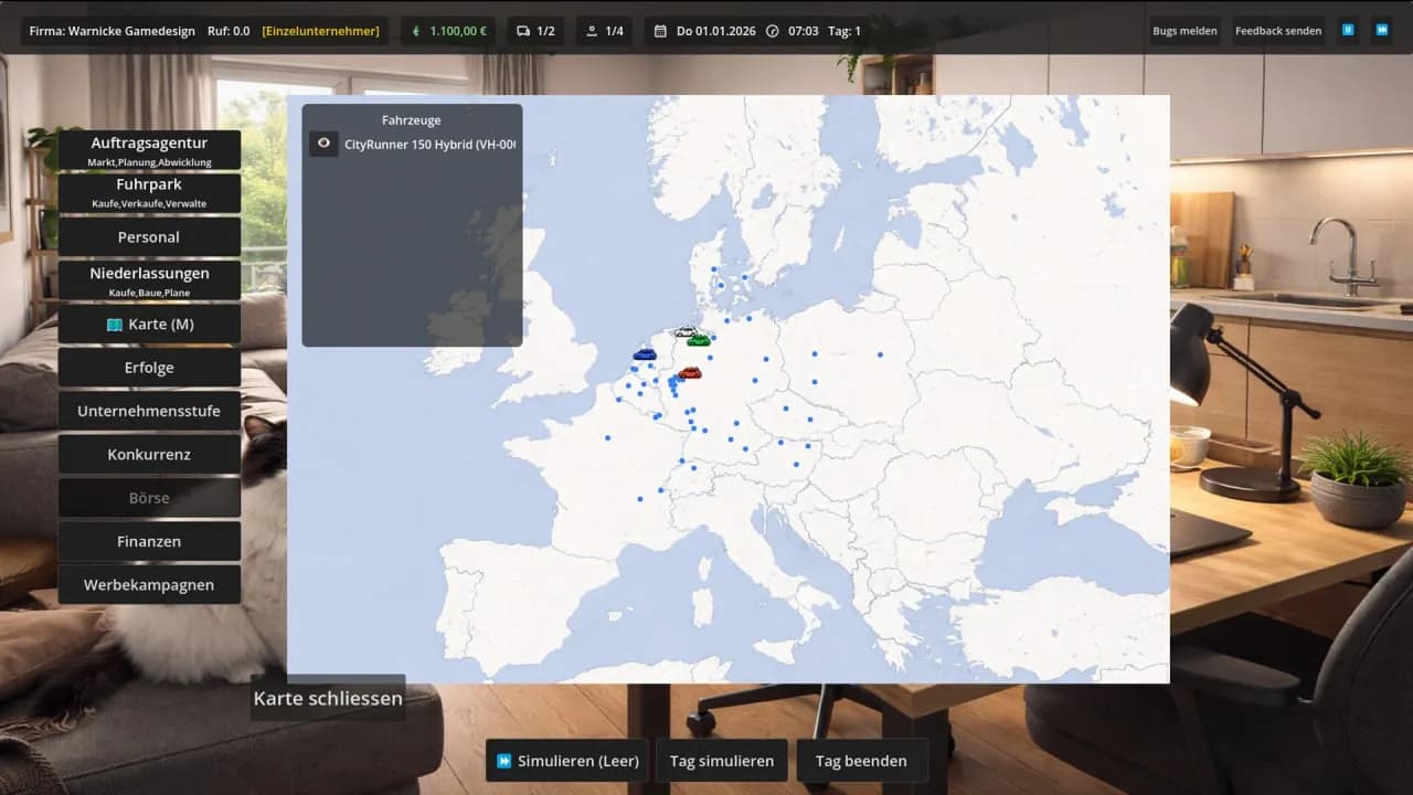 European Logistics Tycoon — скриншот 3