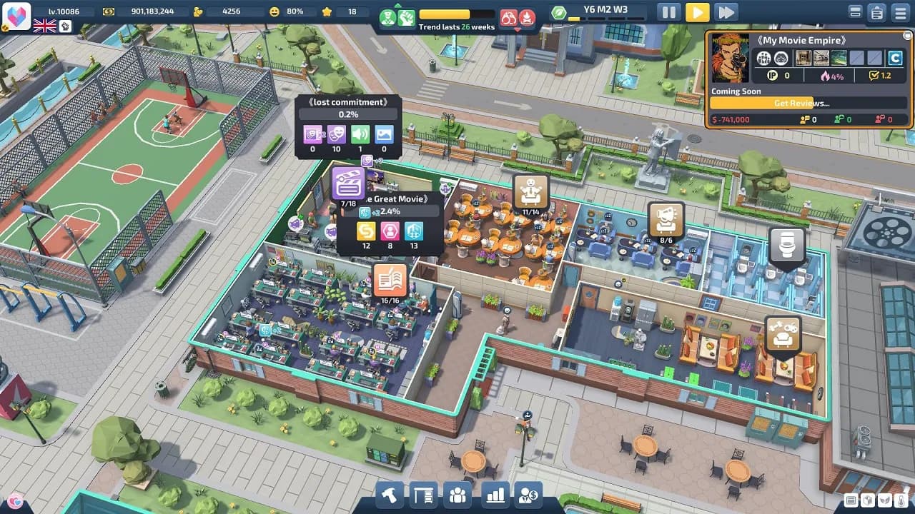 Super Movie Tycoon — скриншот 1