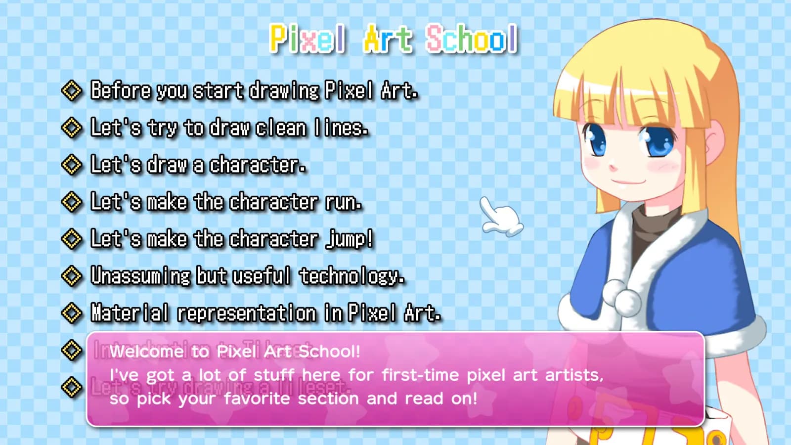 Pixel Art School — скриншот 2