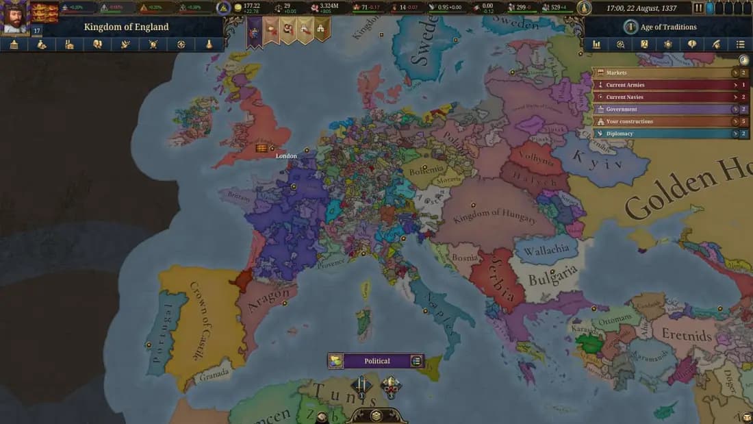 Europa Universalis 5 — скриншот 2