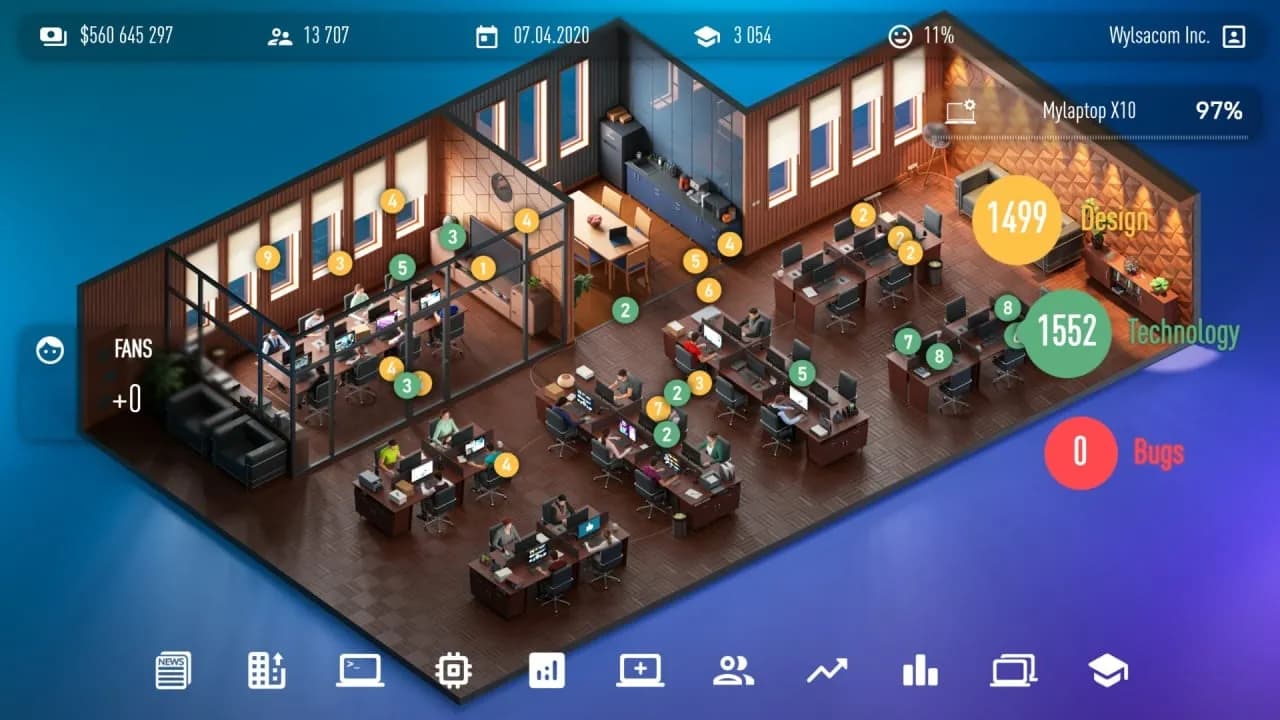 Laptop Tycoon — скриншот 1