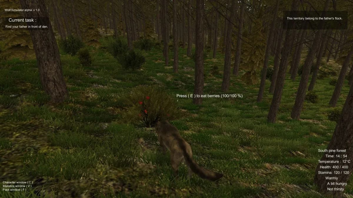 Wolf Simulator — скриншот 2